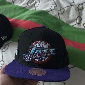Utah Jazz Black and Purple Cap